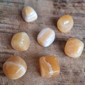 Orange Kalcit kristall