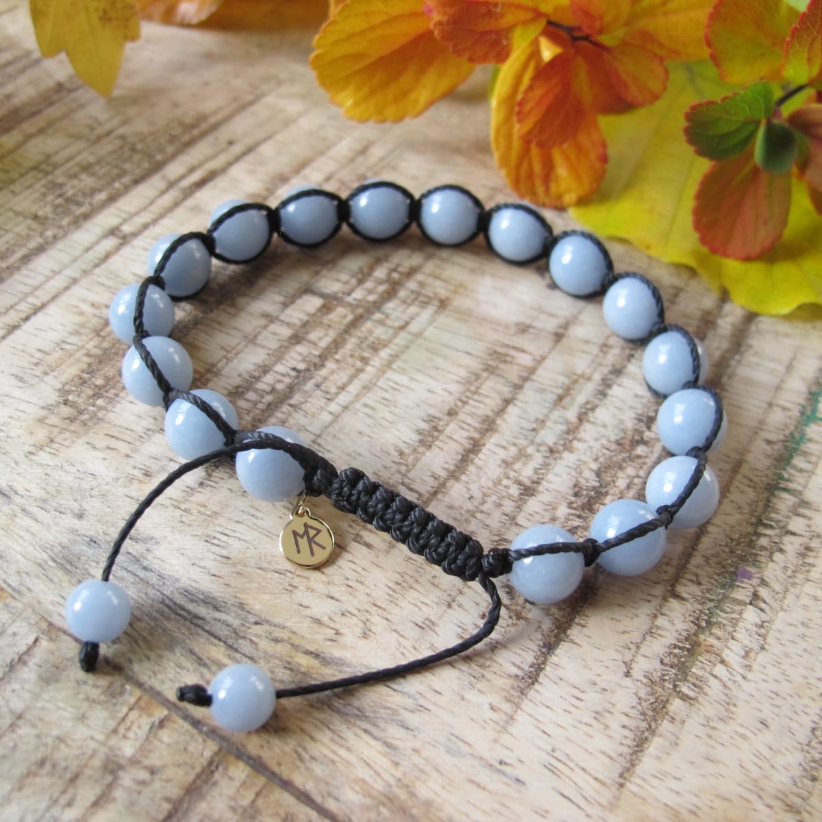 Kristallarmband Mimirs brunn med Angelit