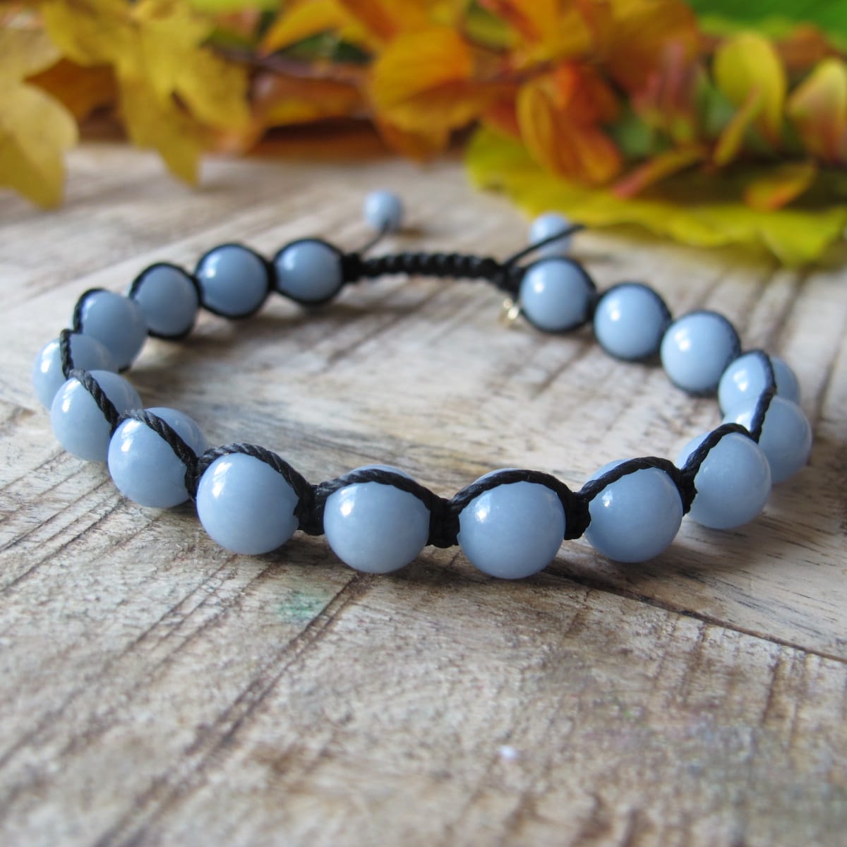 Kristallarmband Mimirs brunn med Angelit