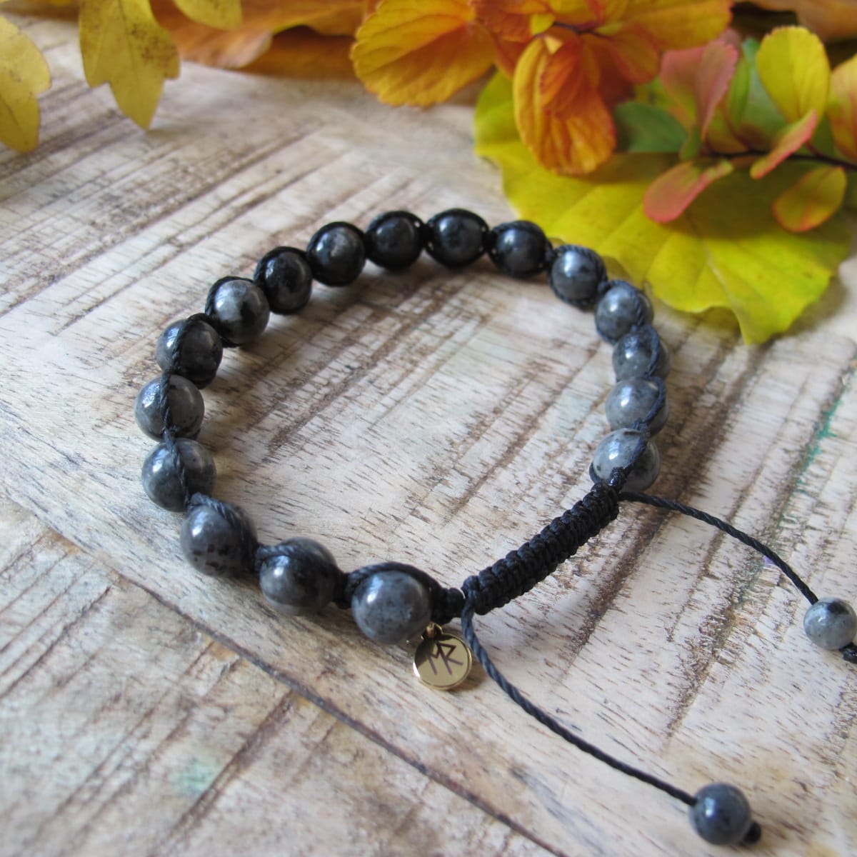 Kristallarmband Rán med Larvikit