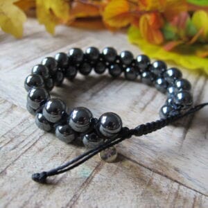 Kristallarmband Sleipner med Hematit